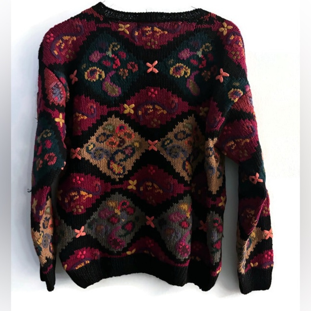 Vintage Van Heusen Women's Patterned Sweater Size Small - Picture 2 of 3